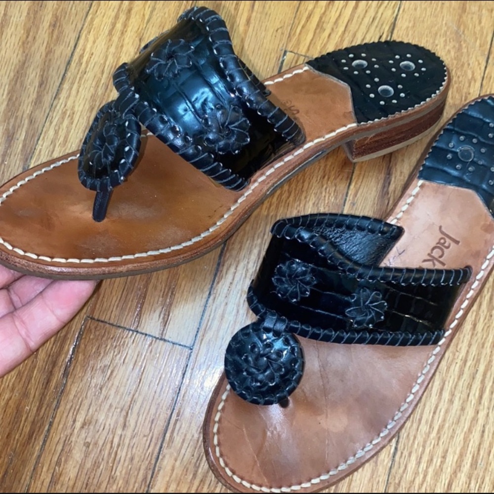 Authentic Jack Rogers black sandals